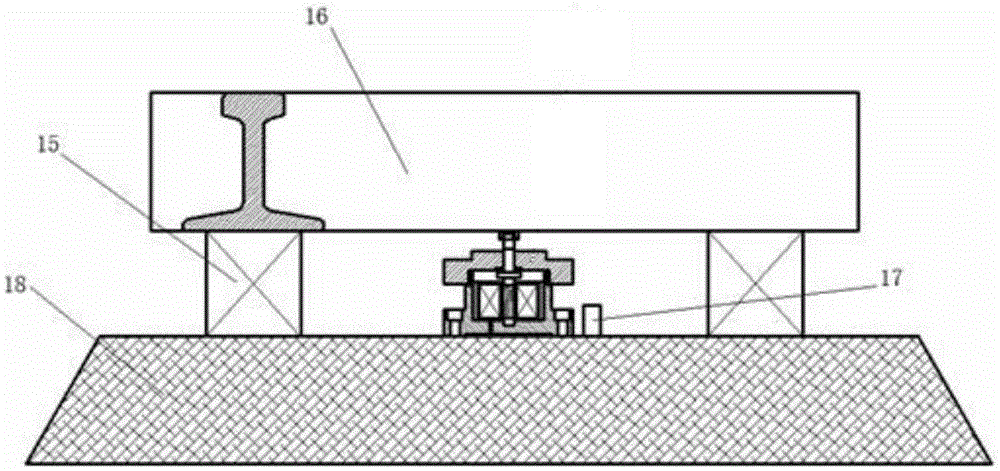 Device and method for collecting track vibration energy based on giant magnetostrictive rod