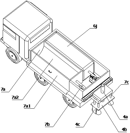 A bridge cleaning engineering vehicle