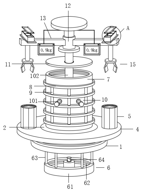 Conversion device for material conveying