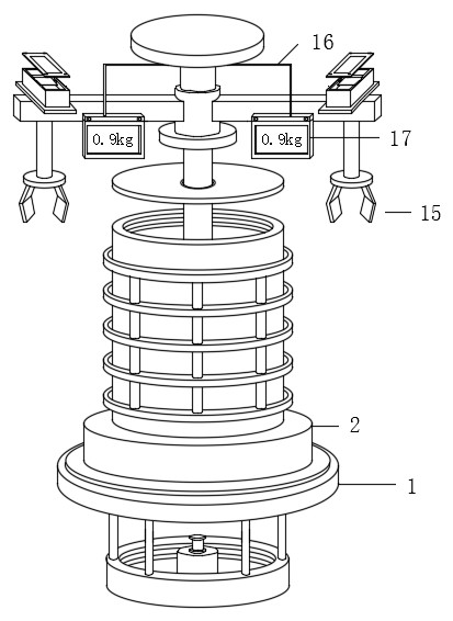 Conversion device for material conveying