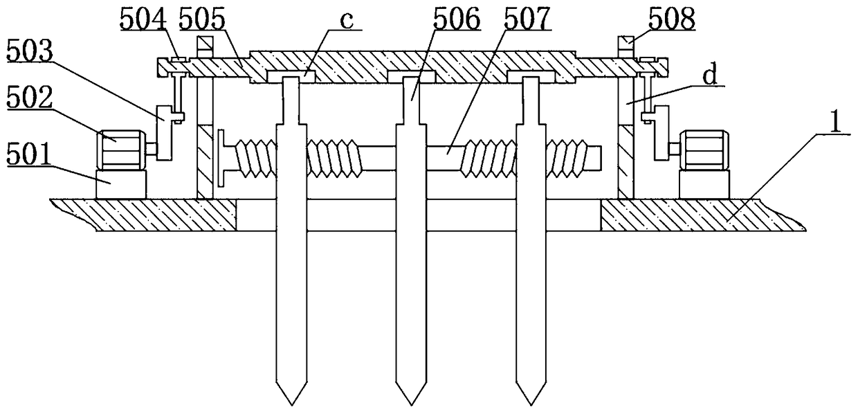 Pork processing and slicing device for canteen