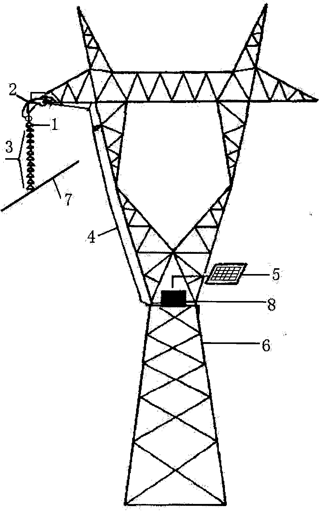 Device for detecting pollution flashover of insulator on transmission line in real time