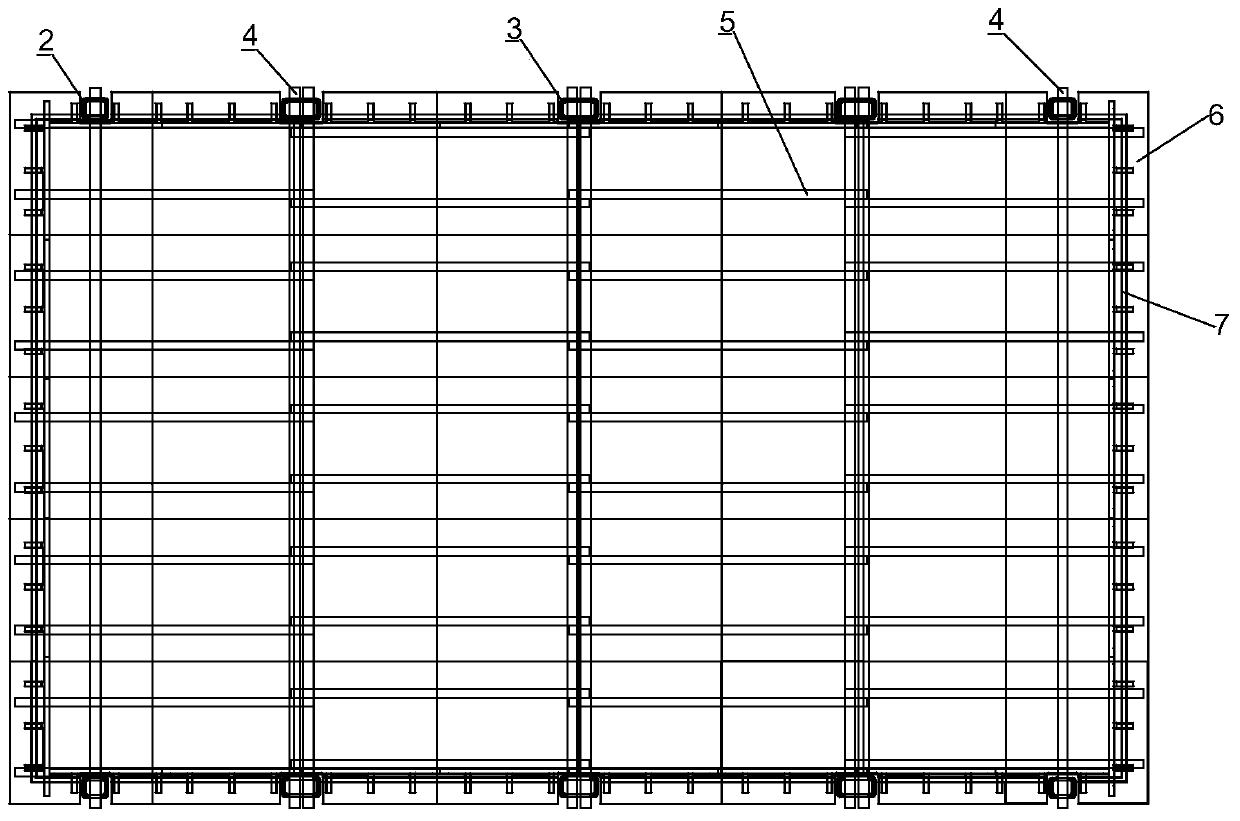 Side wall structure kiln tool of foamed ceramic firing kiln car frame kiln tool system