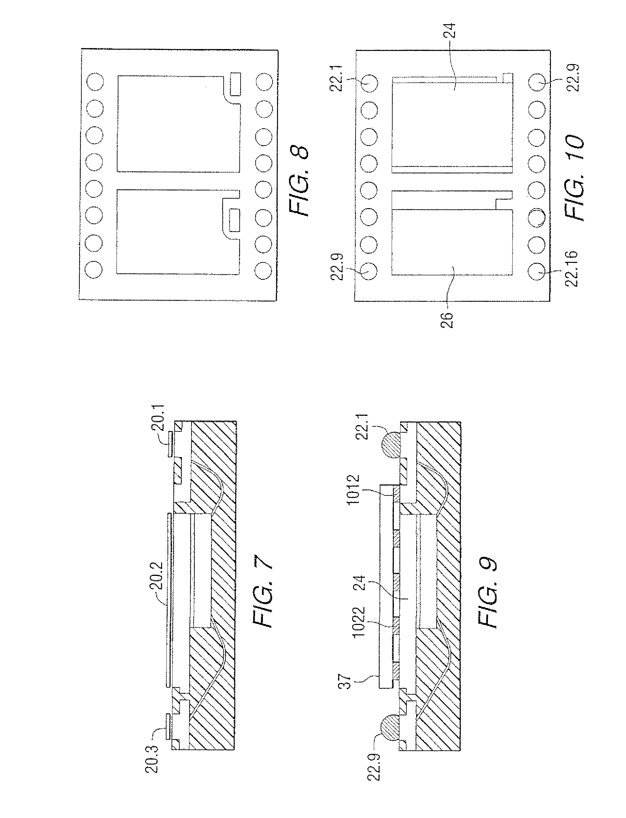 Method of assembly for multi-flip chip on lead frame on overmolded IC package