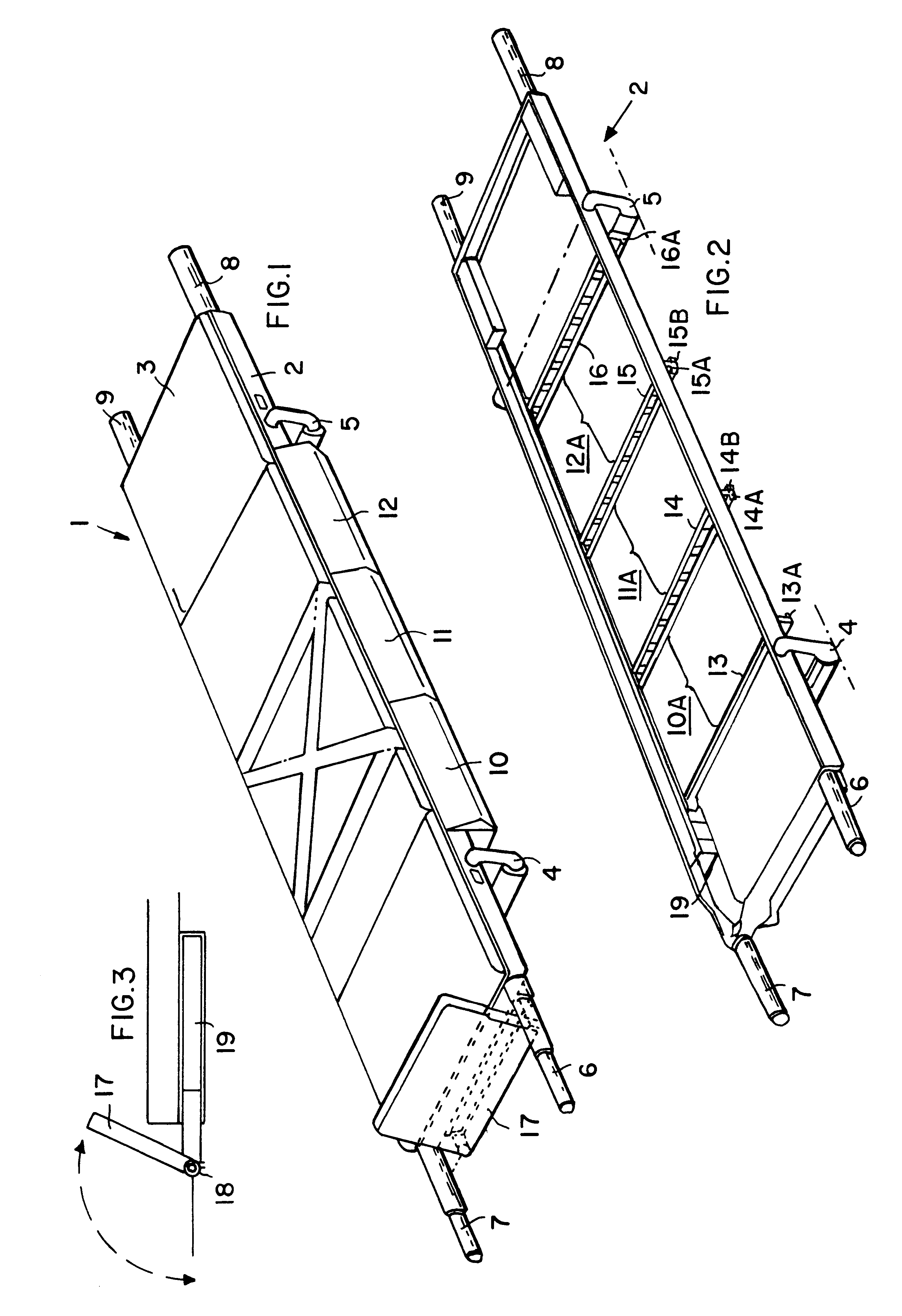 System for transporting a sick or injured person to a medical facility