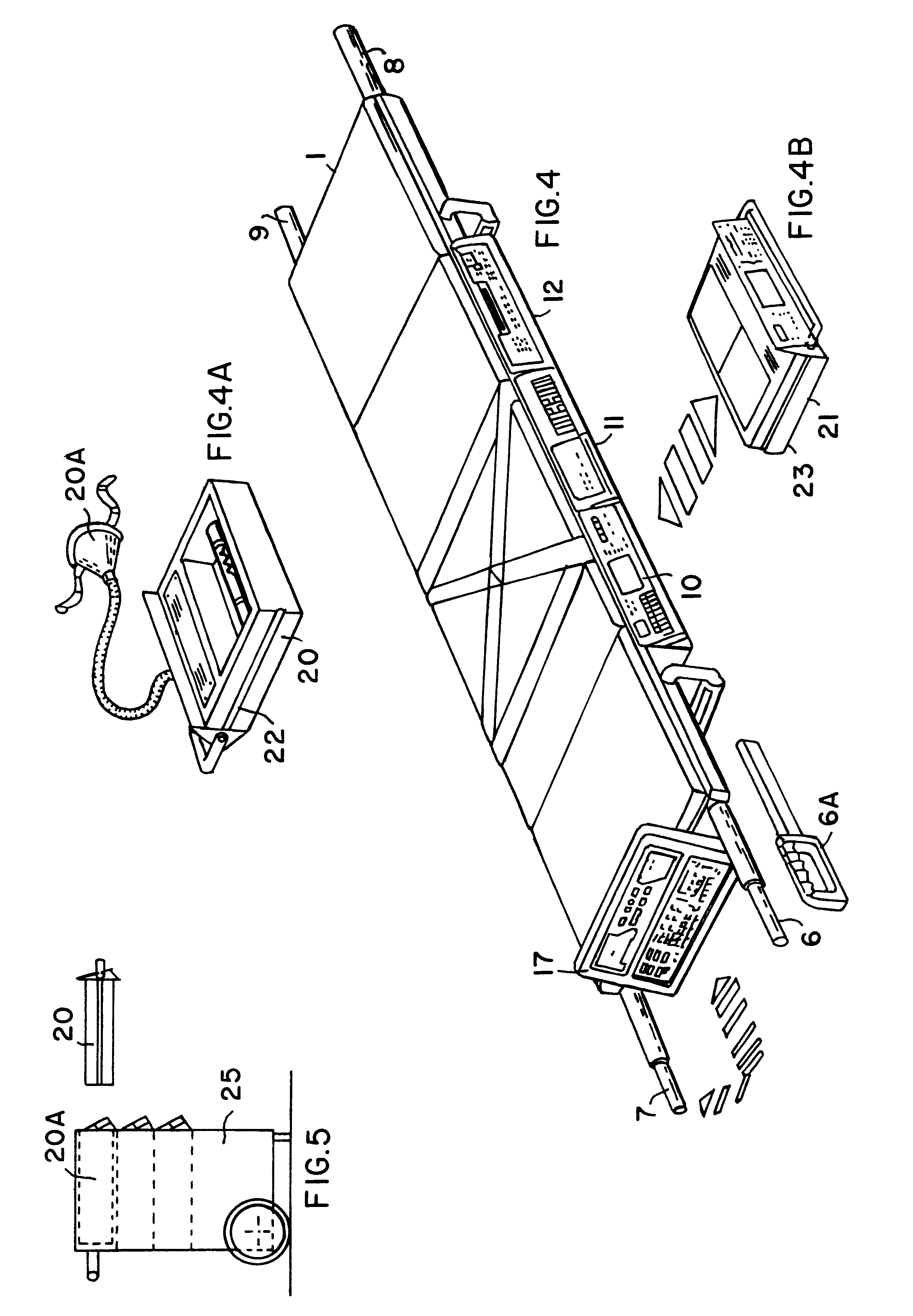 System for transporting a sick or injured person to a medical facility