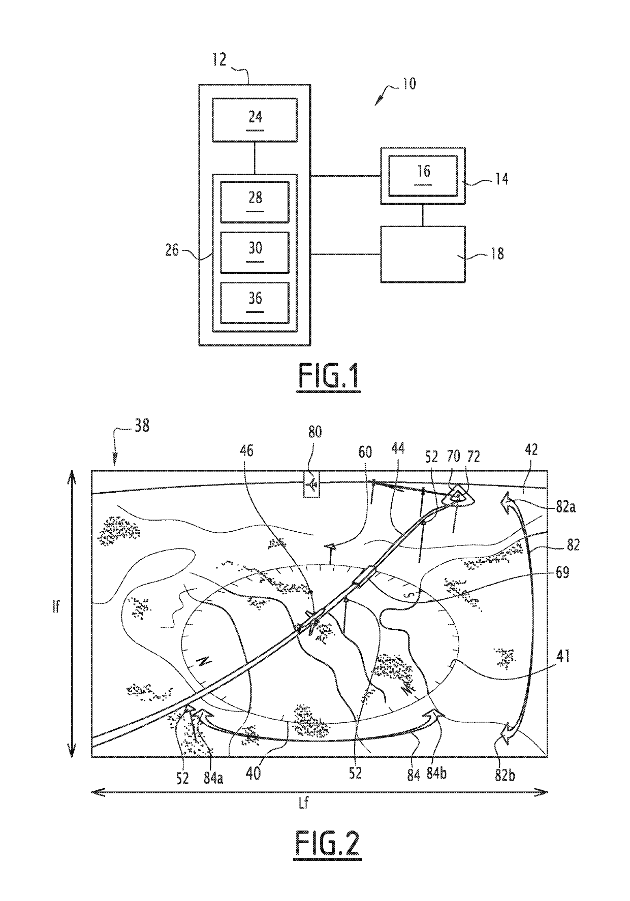 System for displaying information related to a flight of an aircraft and associated method