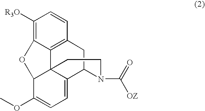 N-demethylation of N-methyl morphinans