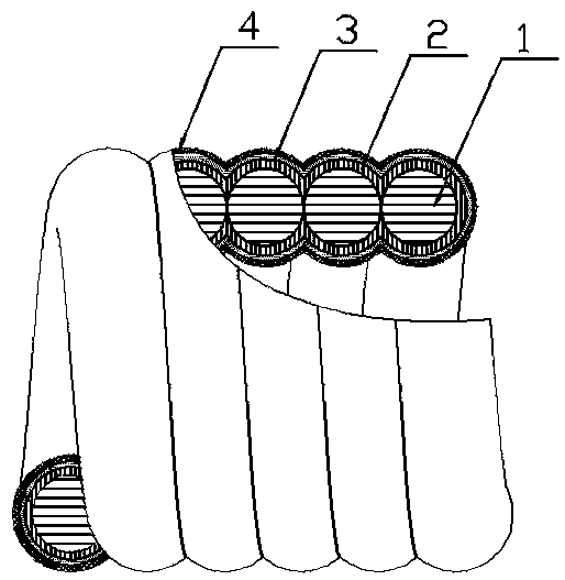 Self-contained soldering flux type solder ring and preparation method thereof