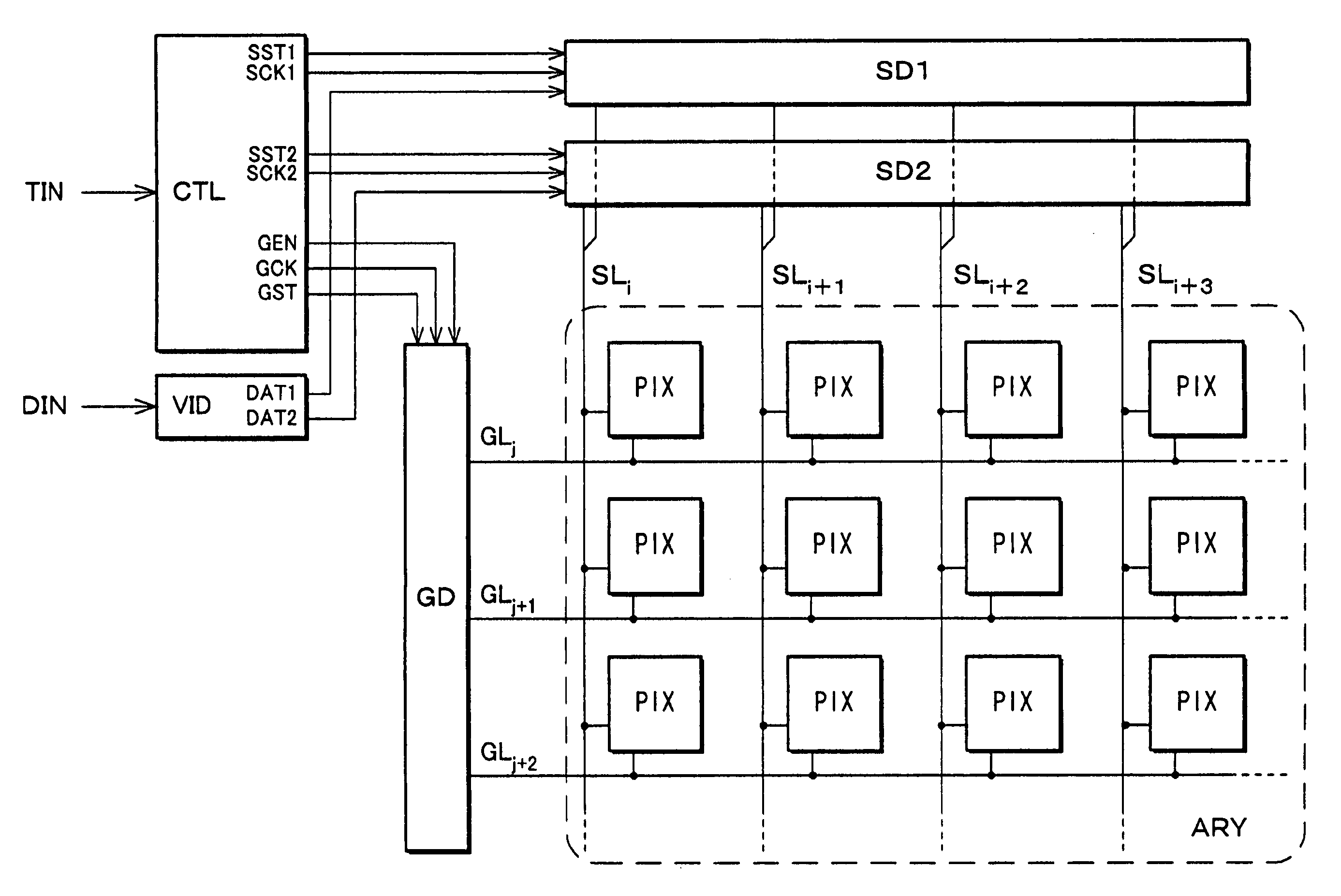 Data signal line drive circuit, drive circuit, image display device incorporating the same, and electronic apparatus using the same