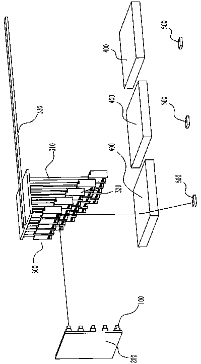 Typesetting system for multi-plate side-by-side photolithography