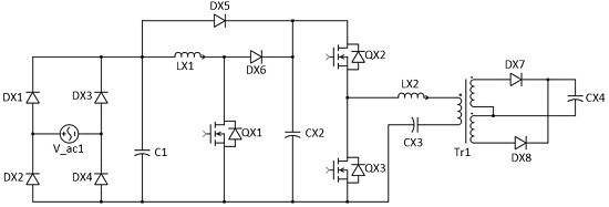 Converter based on asymmetric half-bridge flyback circuit and its control method