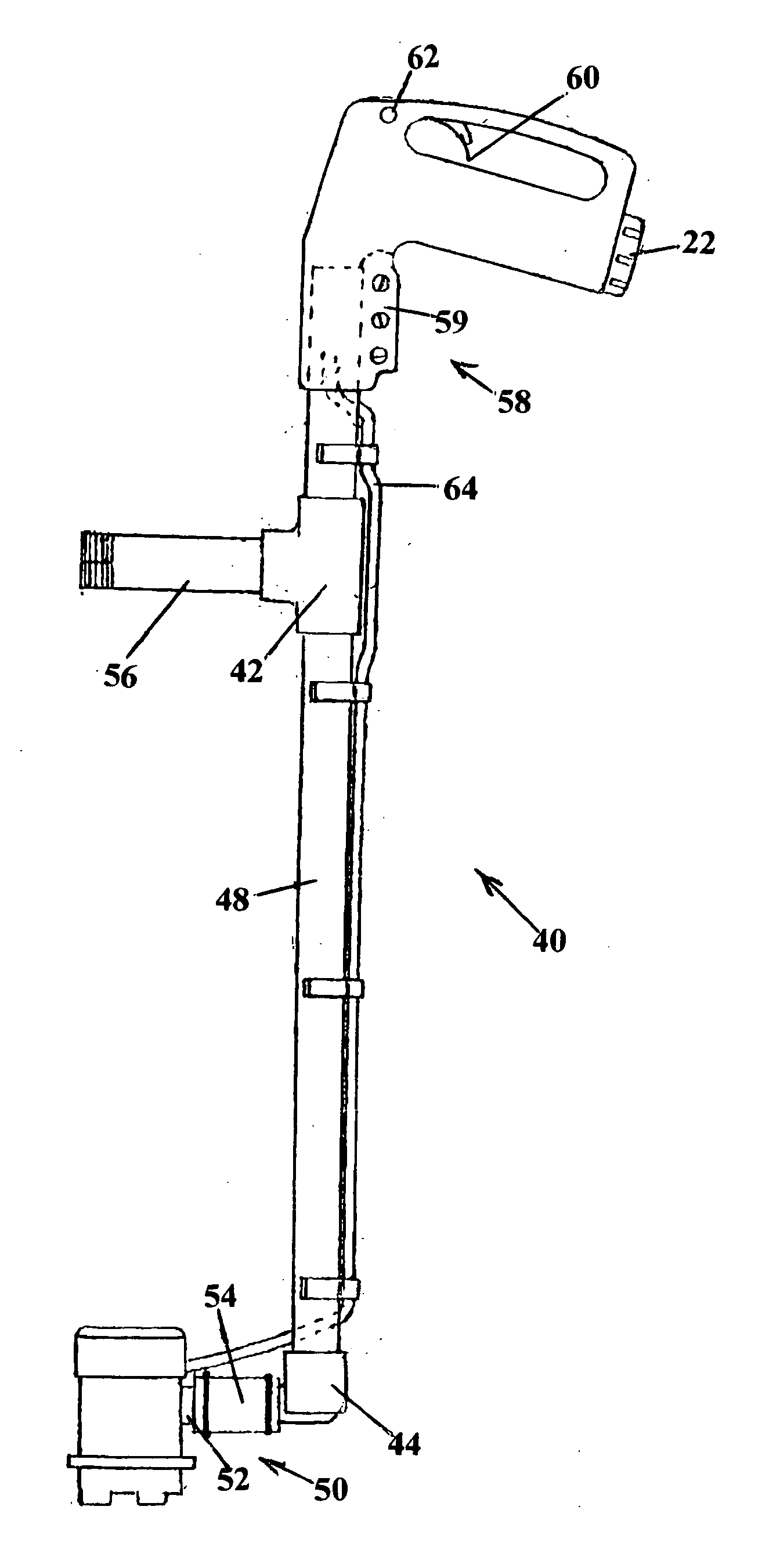 Hand-held pumping device