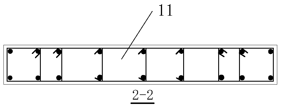 A kind of inner spring self-resetting concrete shear wall