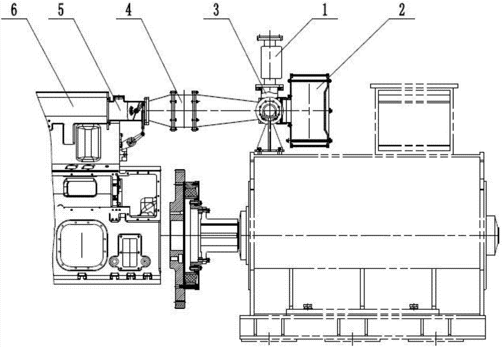Gas inlet mechanism of unpressurized gas engine
