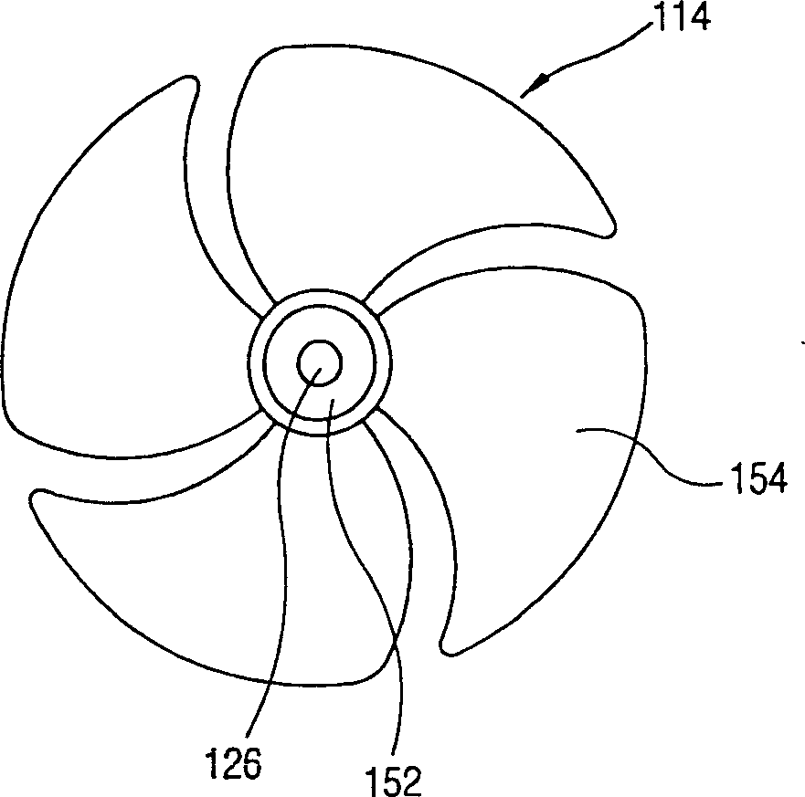 Cooling air blowing device of refrigerator