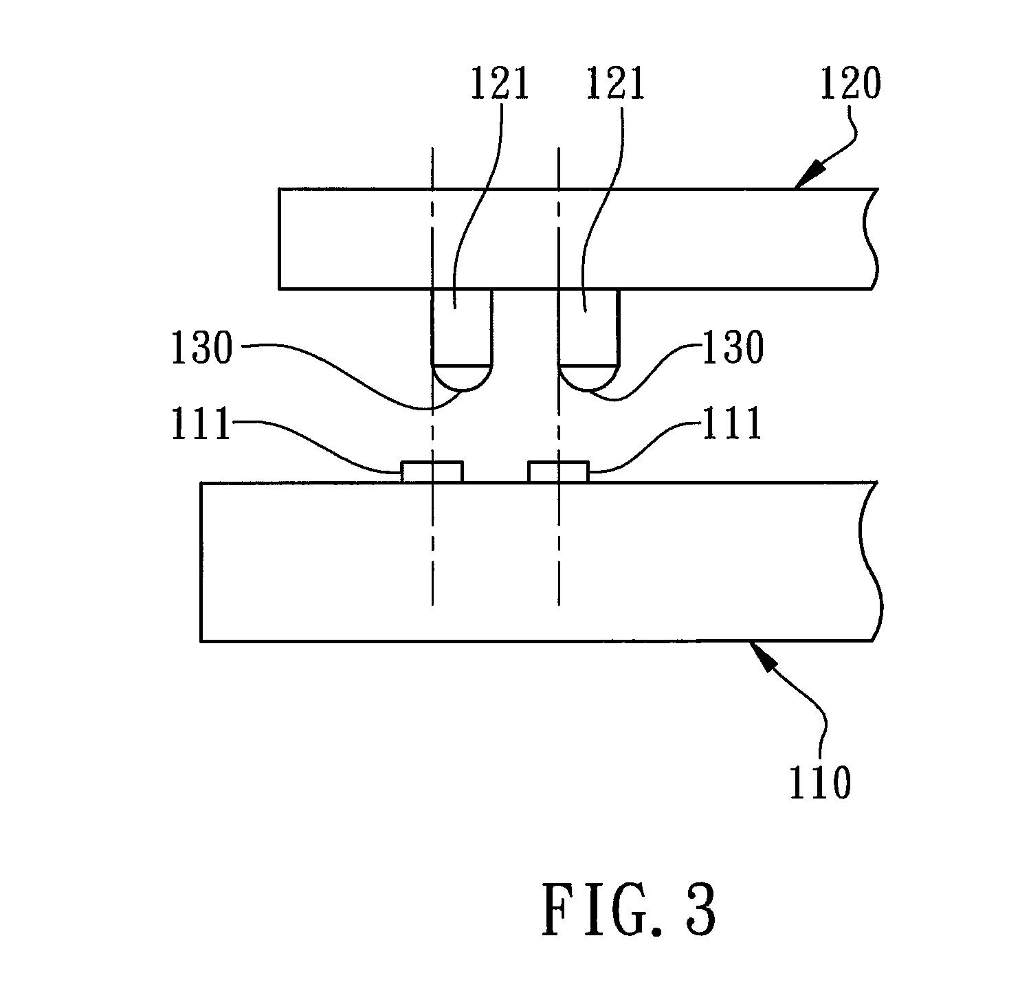 Flip chip device having soldered metal posts by surface mounting