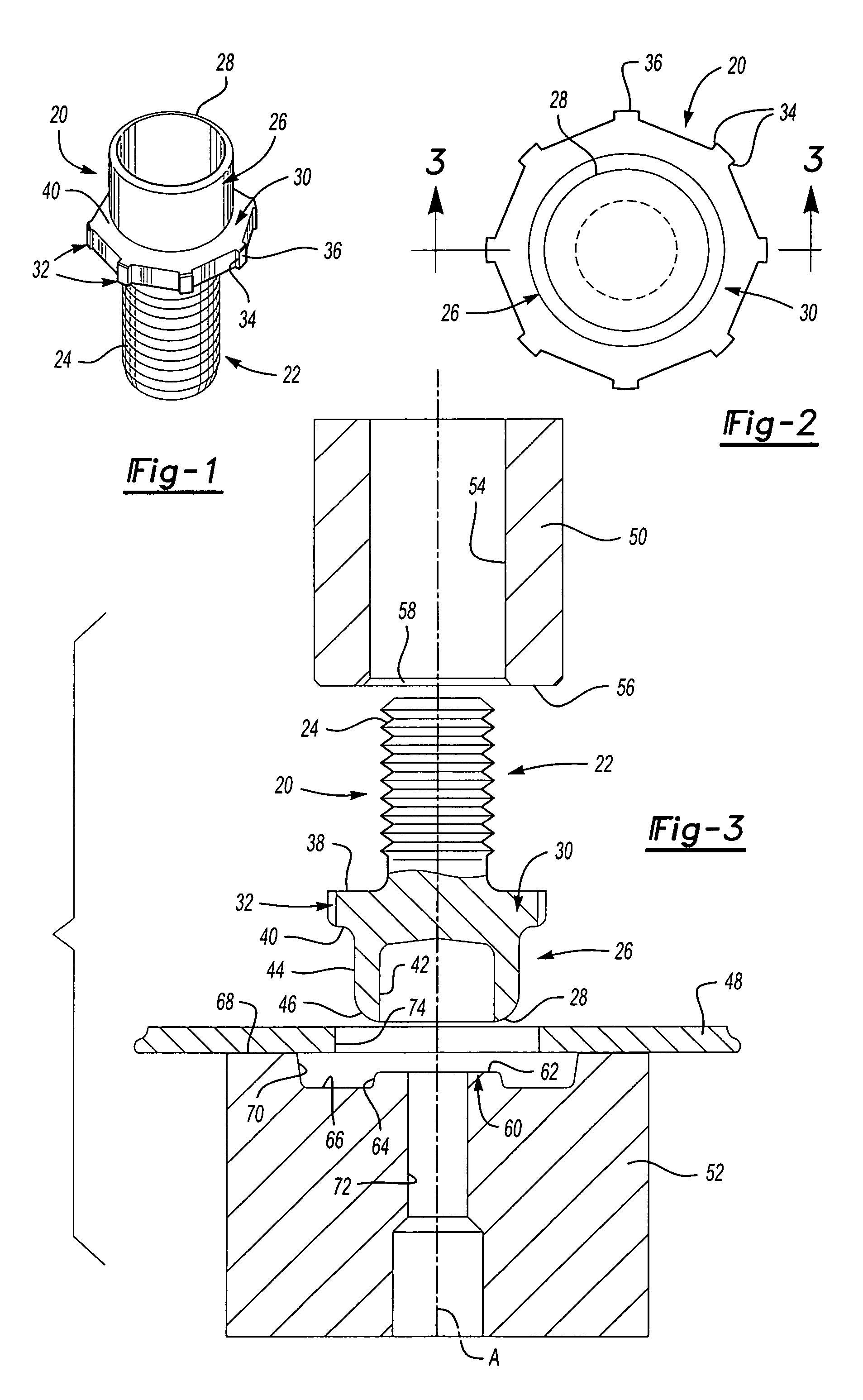 Method of attaching a self-attaching fastener to a panel