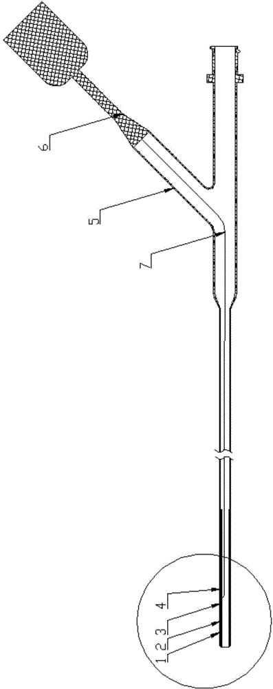 Radiofrequency ablation catheter and treatment device containing the same