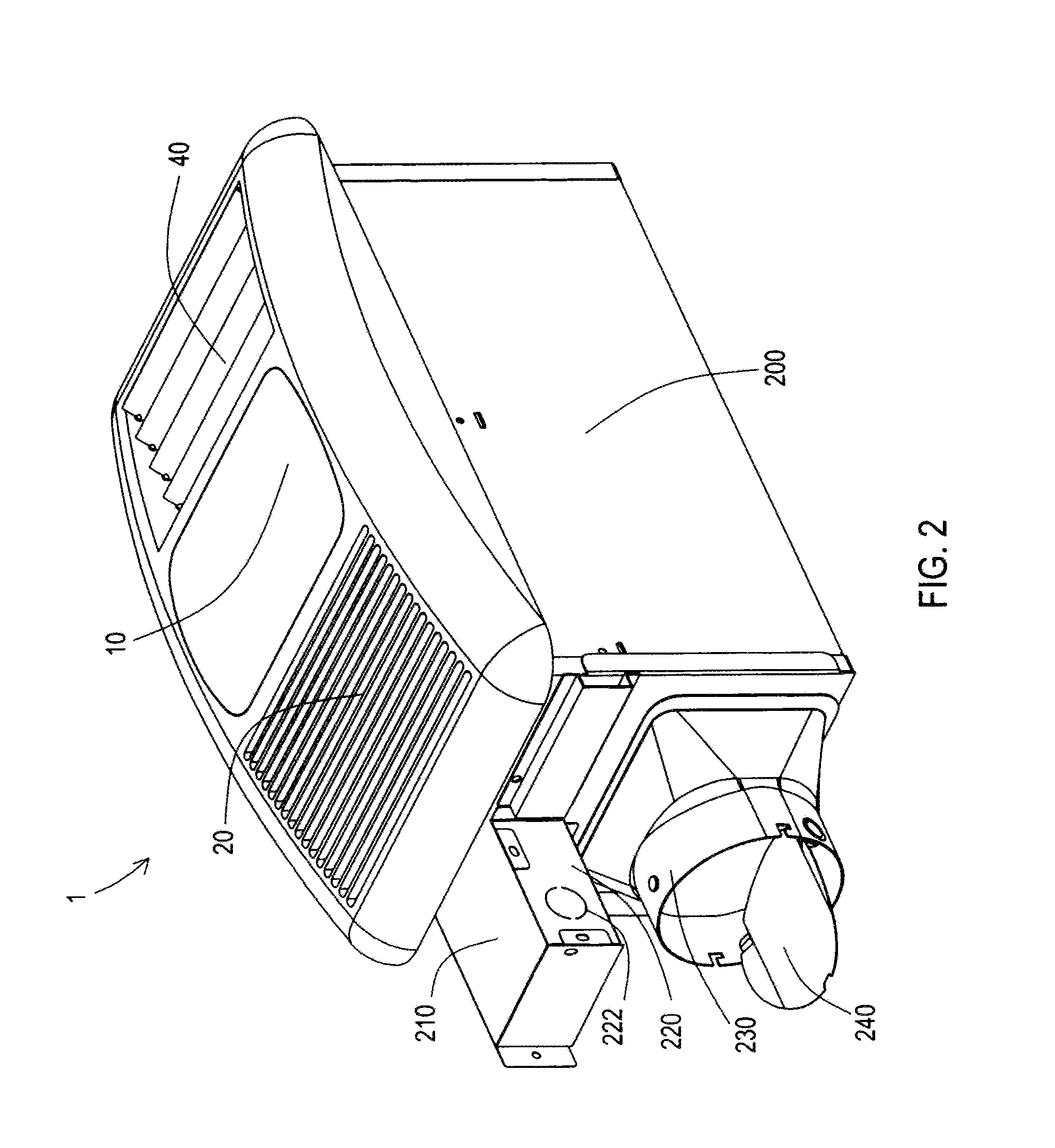Bath fan and heater with cover having adjustable luver or depressible fastener and depressible release