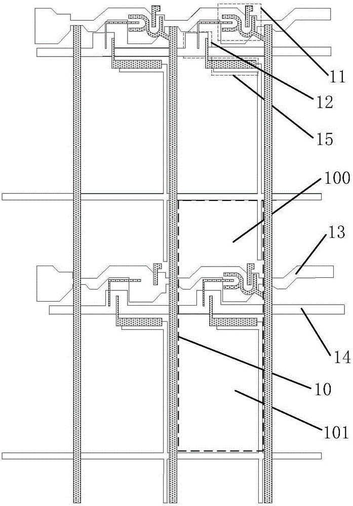 Pixel structure, liquid crystal display panel and drive method of liquid crystal display panel