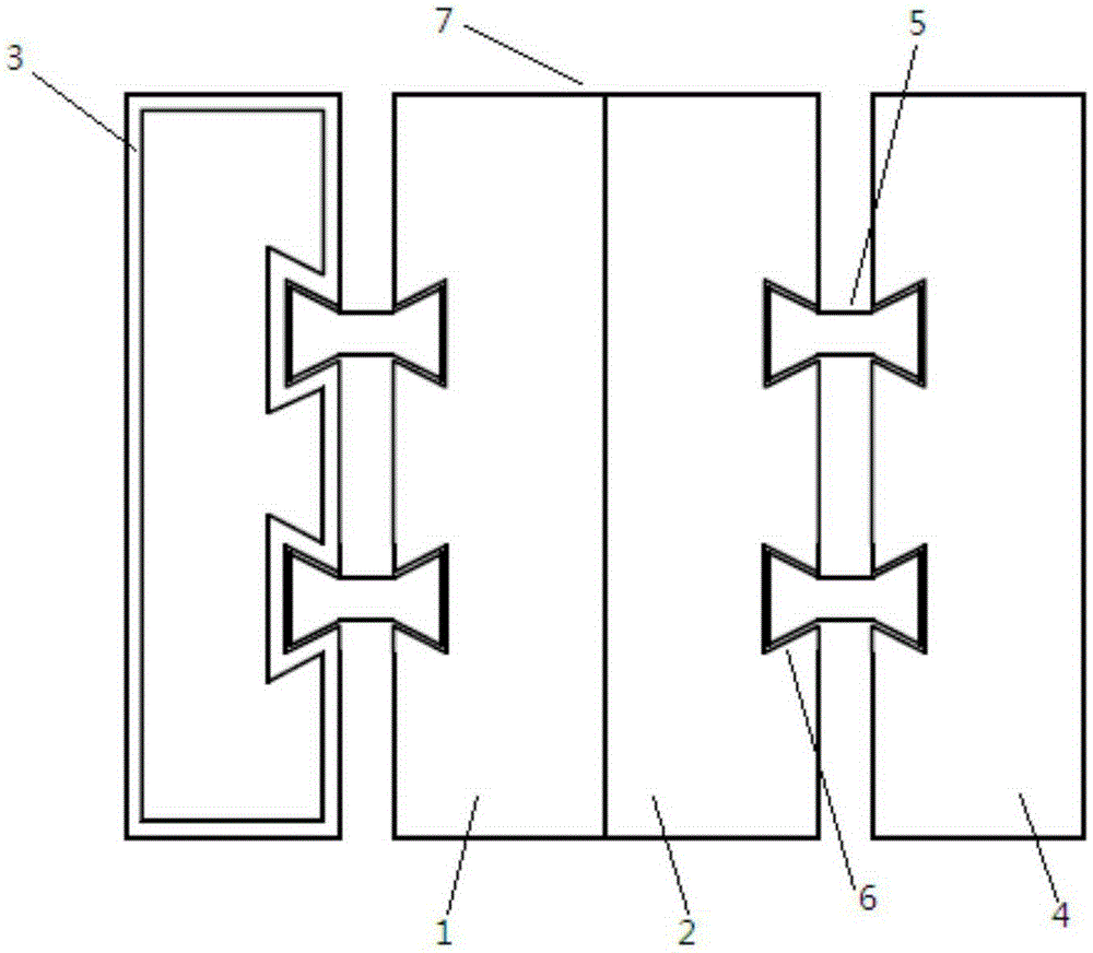 A window frame aluminum wood profile structure