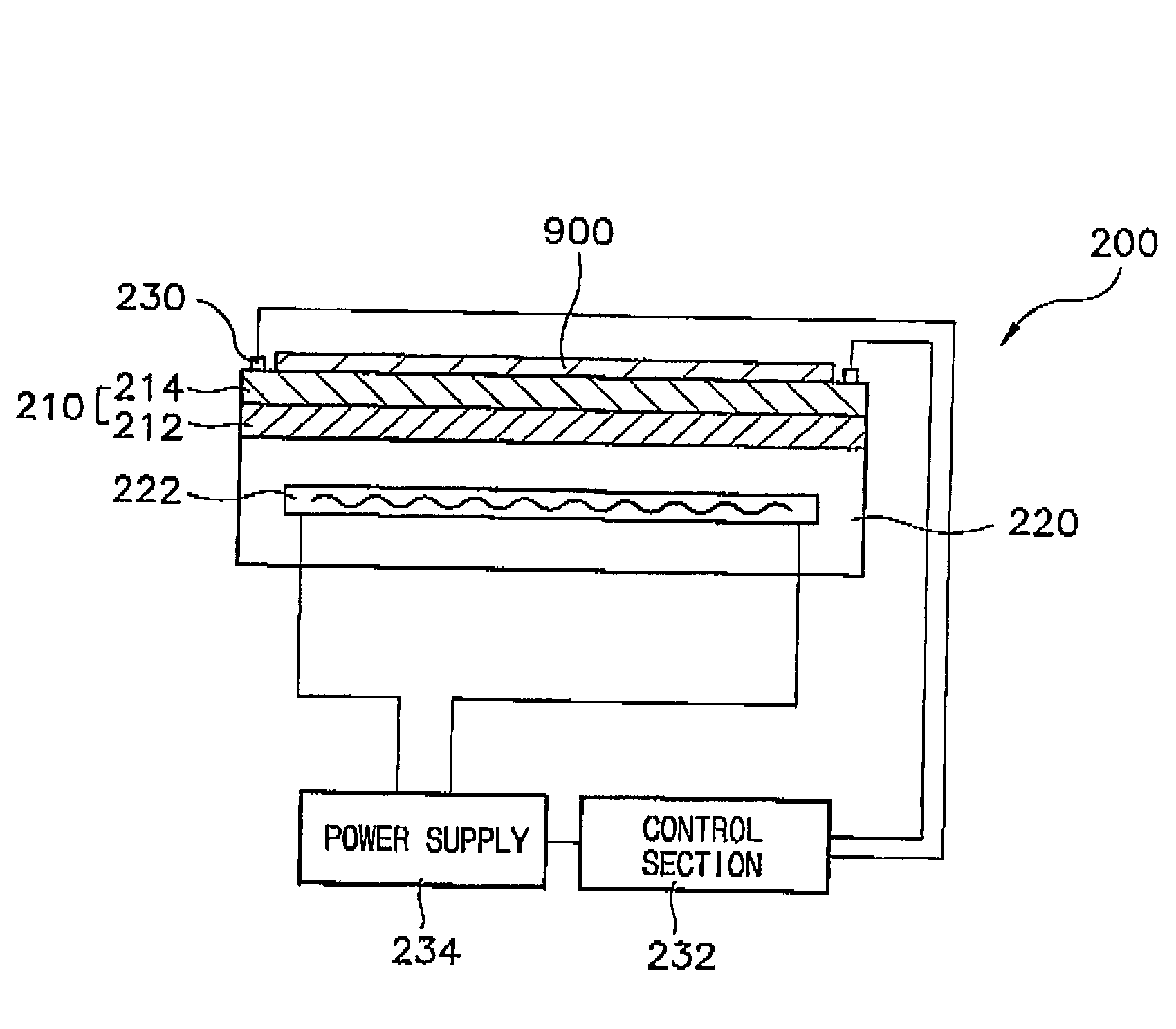 Apparatus for processing a substrate including a heating apparatus