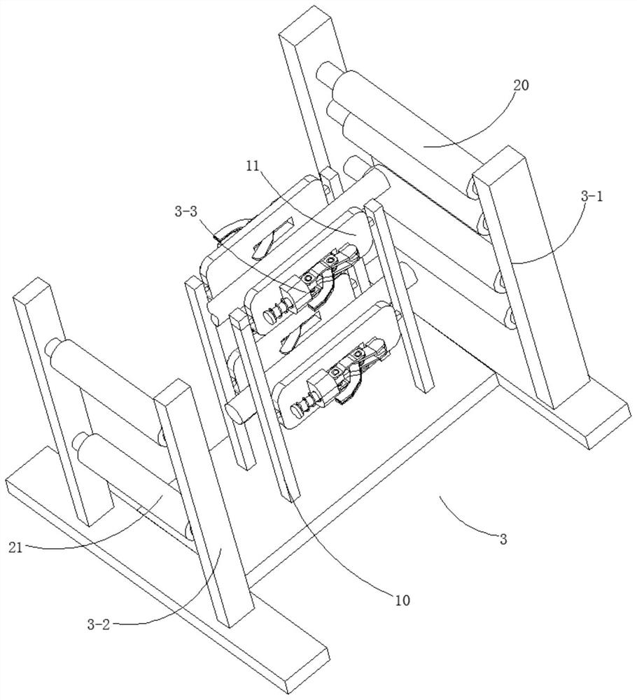 A cable rack for synchronous laying of multi-strand cables