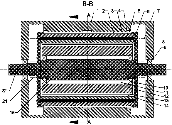 Synchronous motor double-layer rotor structure