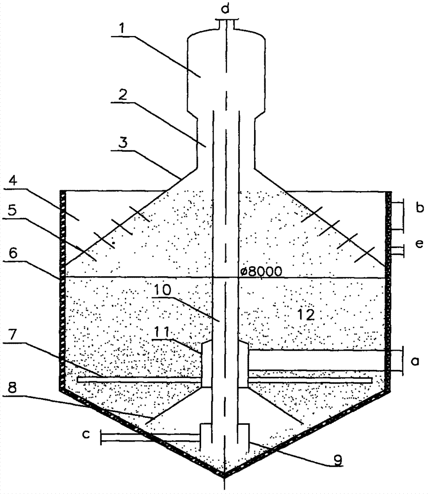 Upward flow stationary bed filter unit and method for producing same