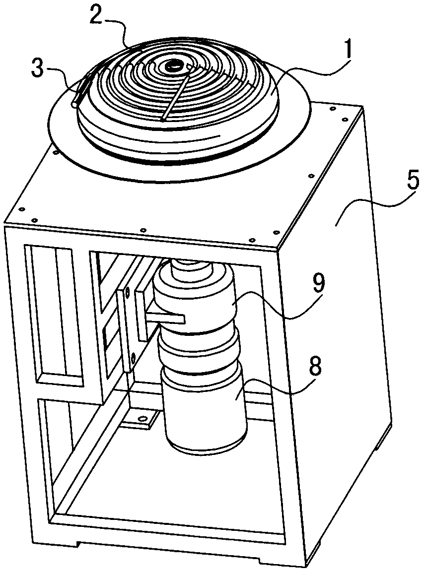 Die, device and method for forming heat exchange coil pipe