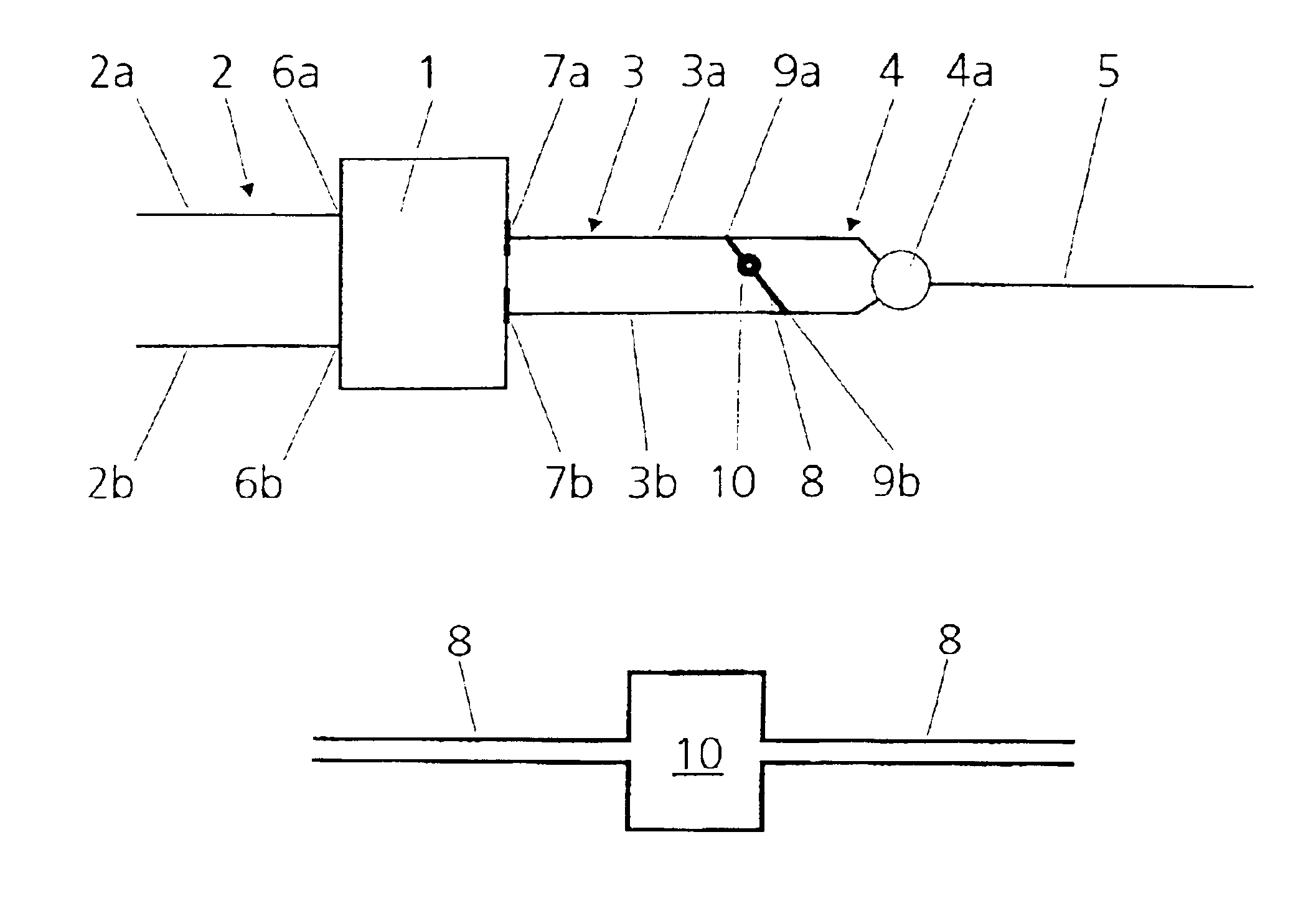 Device for noise structuring in a motor vehicle