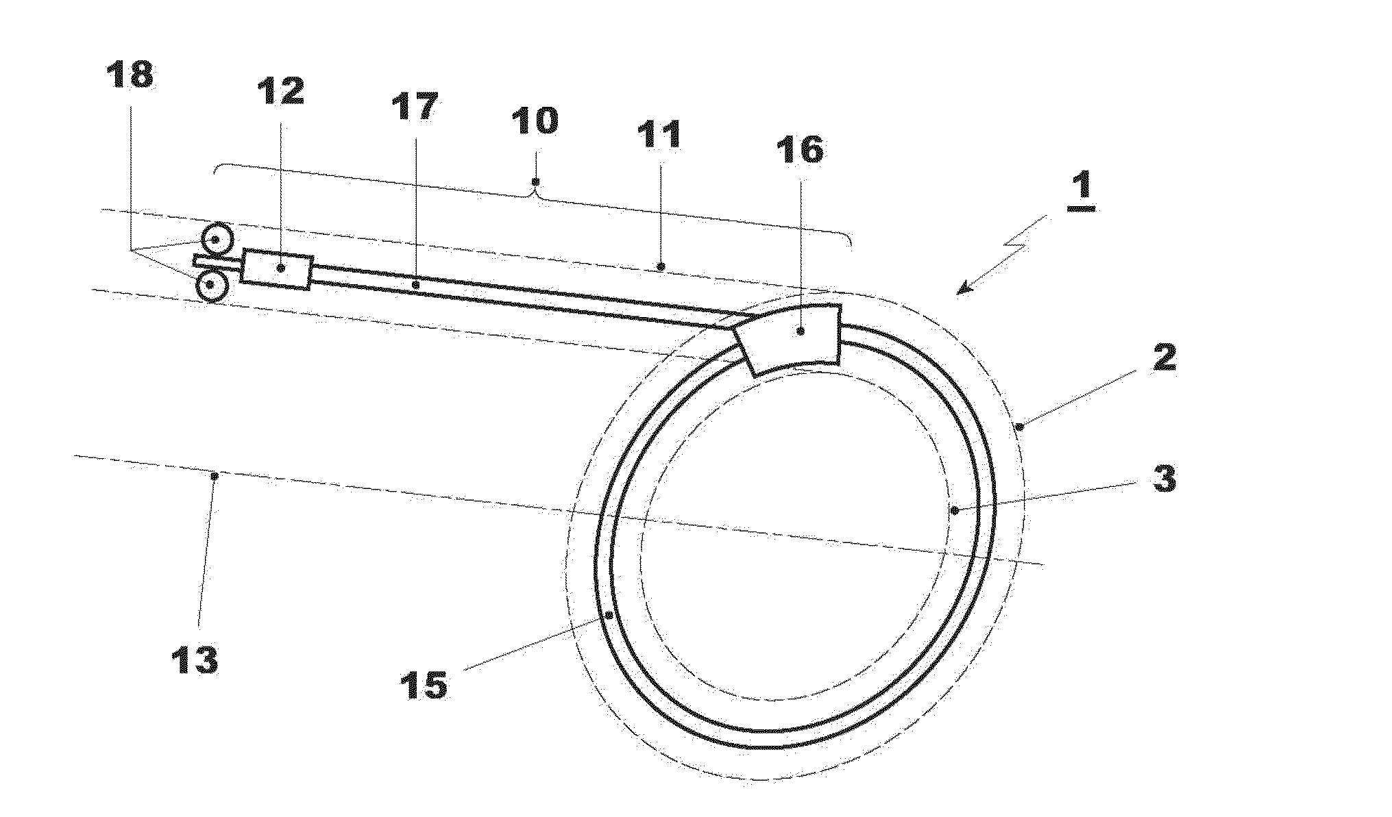 Method and device for testing the tightness of an electric machine stator core