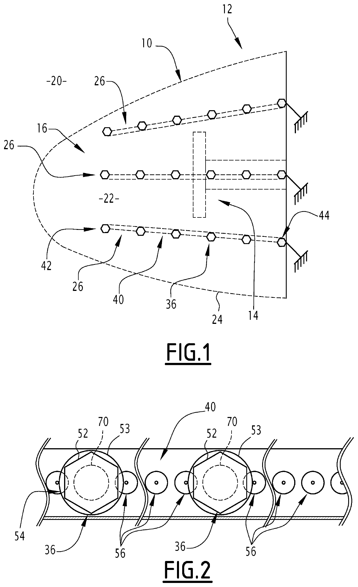 Lightning protection system and associated nose