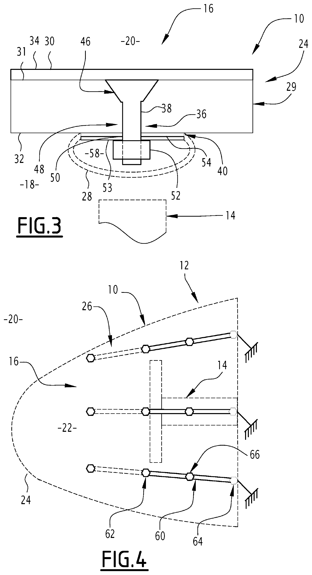 Lightning protection system and associated nose