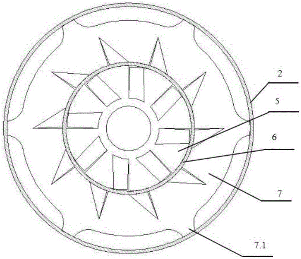 Double-cyclone combustor with primary air distribution structure
