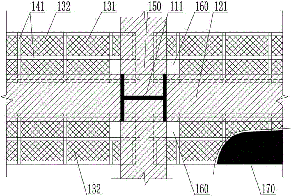 Stress island steel structure assembly type cavity floor