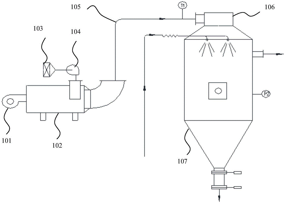 Drying tower with electric heating device