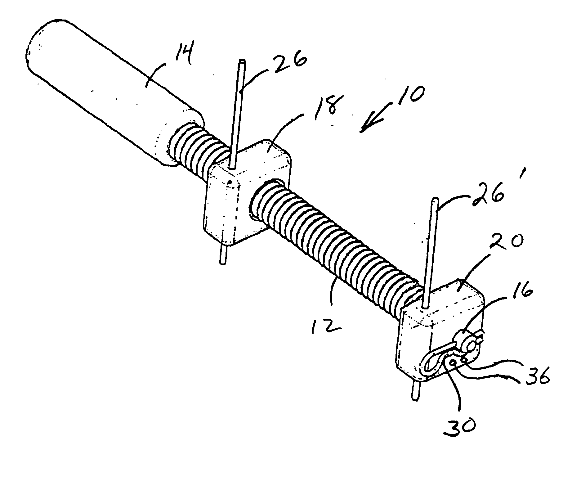 Extracapsular surgical procedure for repair of anterior cruciate ligament rupture and surgical referencing instrument therefor