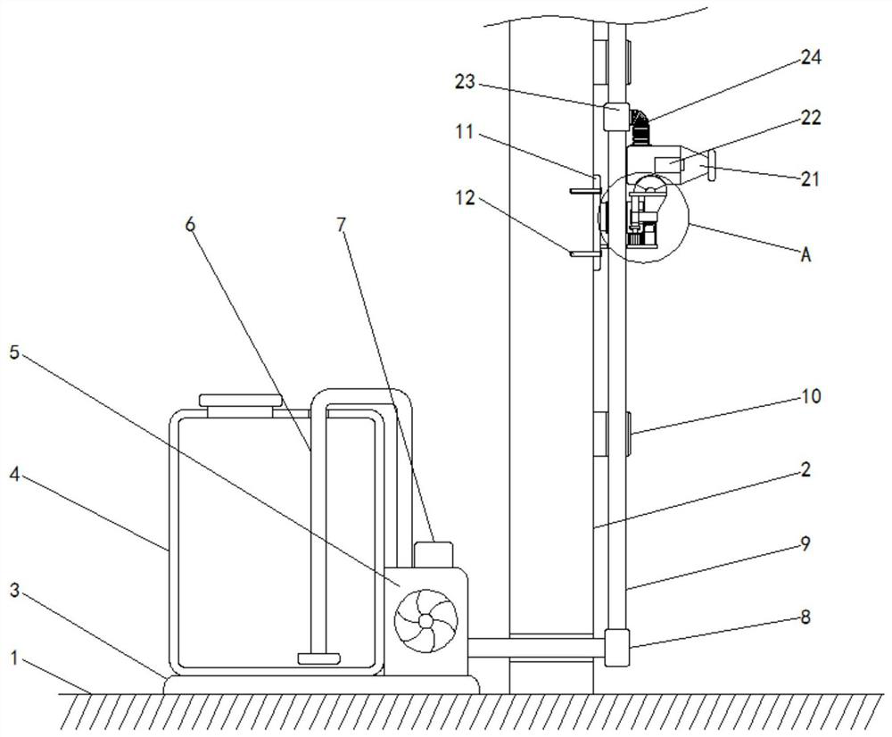 Firefighting device with automatic opening function