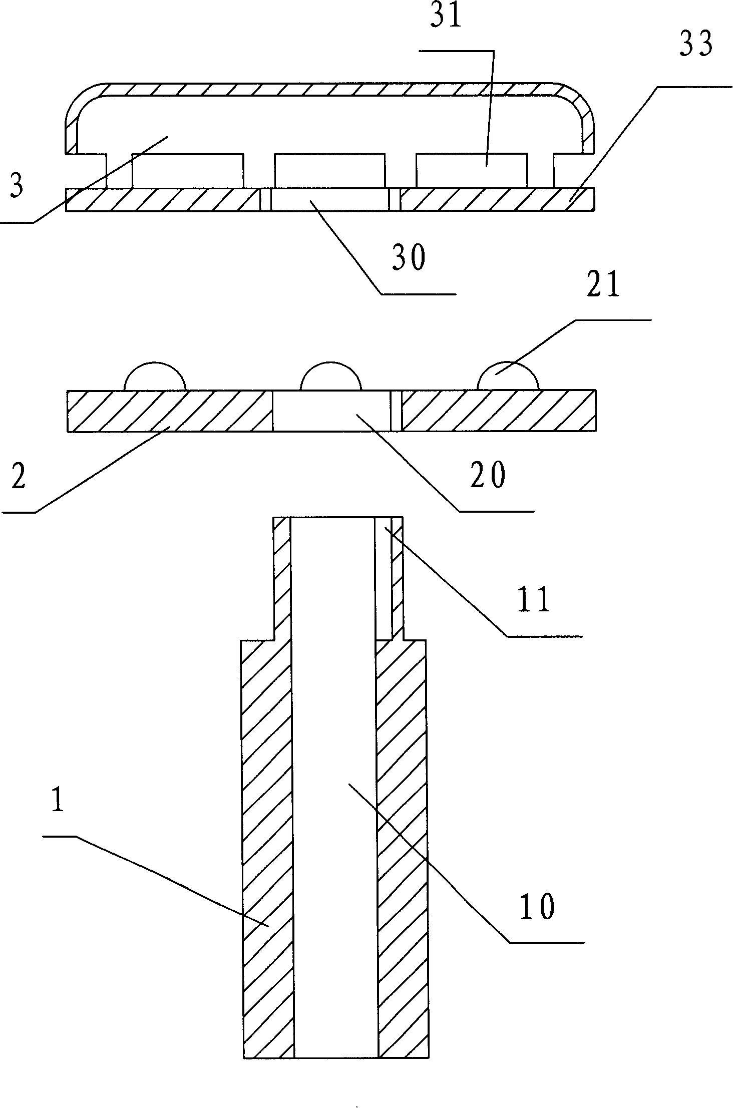 Injection type combustion nozzle