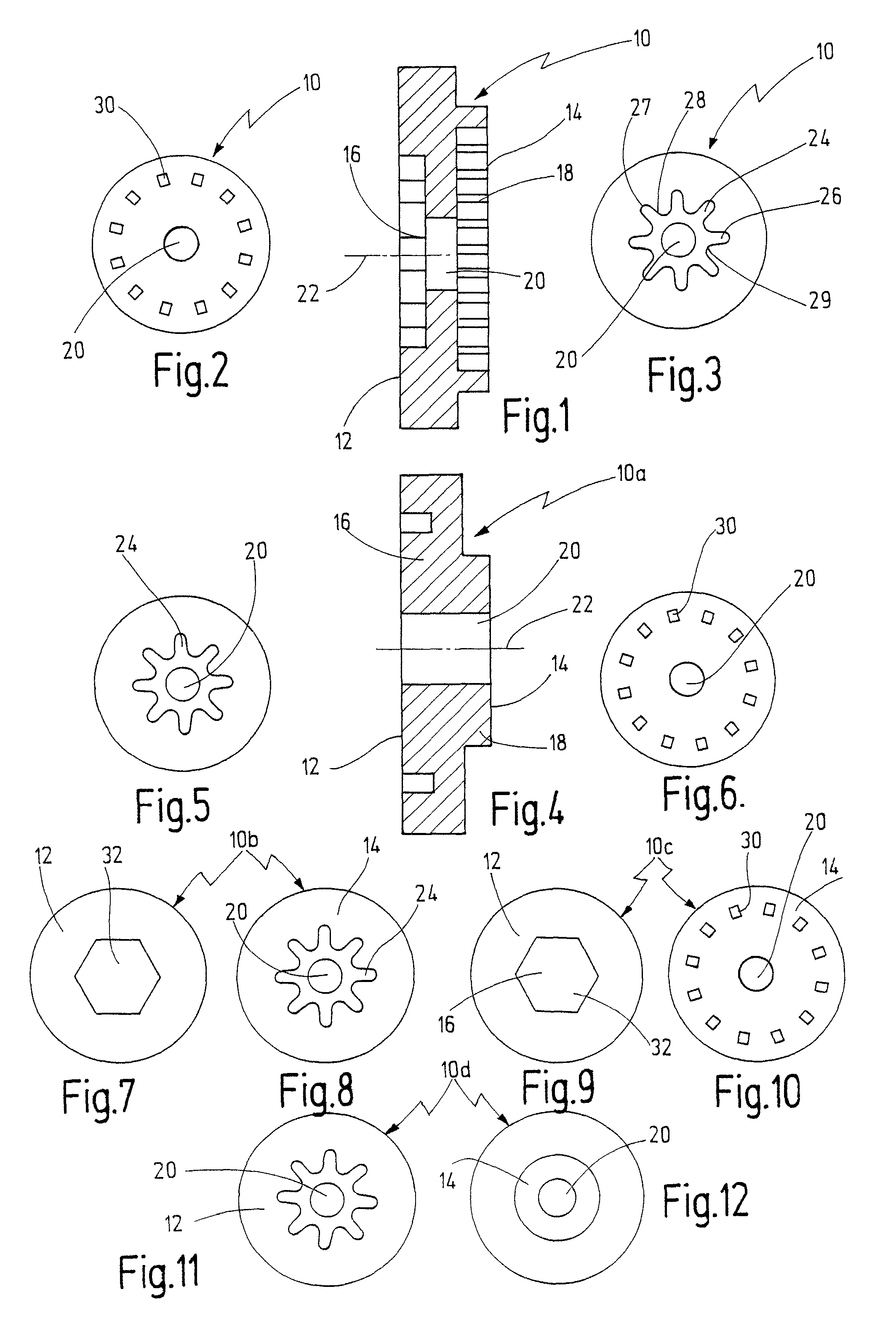 Adapter for mounting a tool on an oscillating drive
