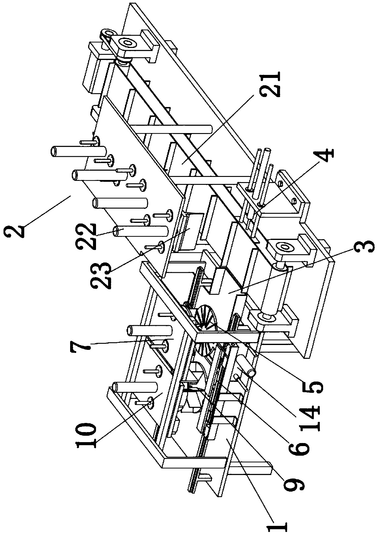 Ultrasonic cake-cutting machine convenient for inserting paper