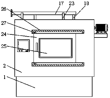 An adjusting mechanism of a ceramic calcining device