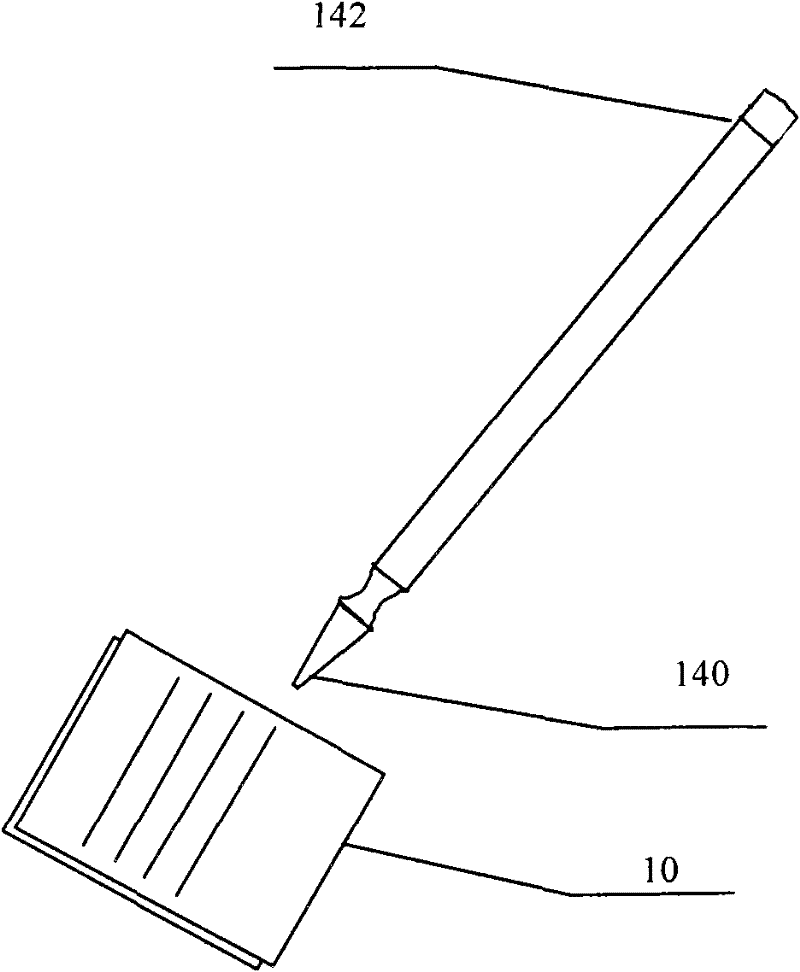 Eraser function realization method, mobile terminal and touch pen used for mobile terminal