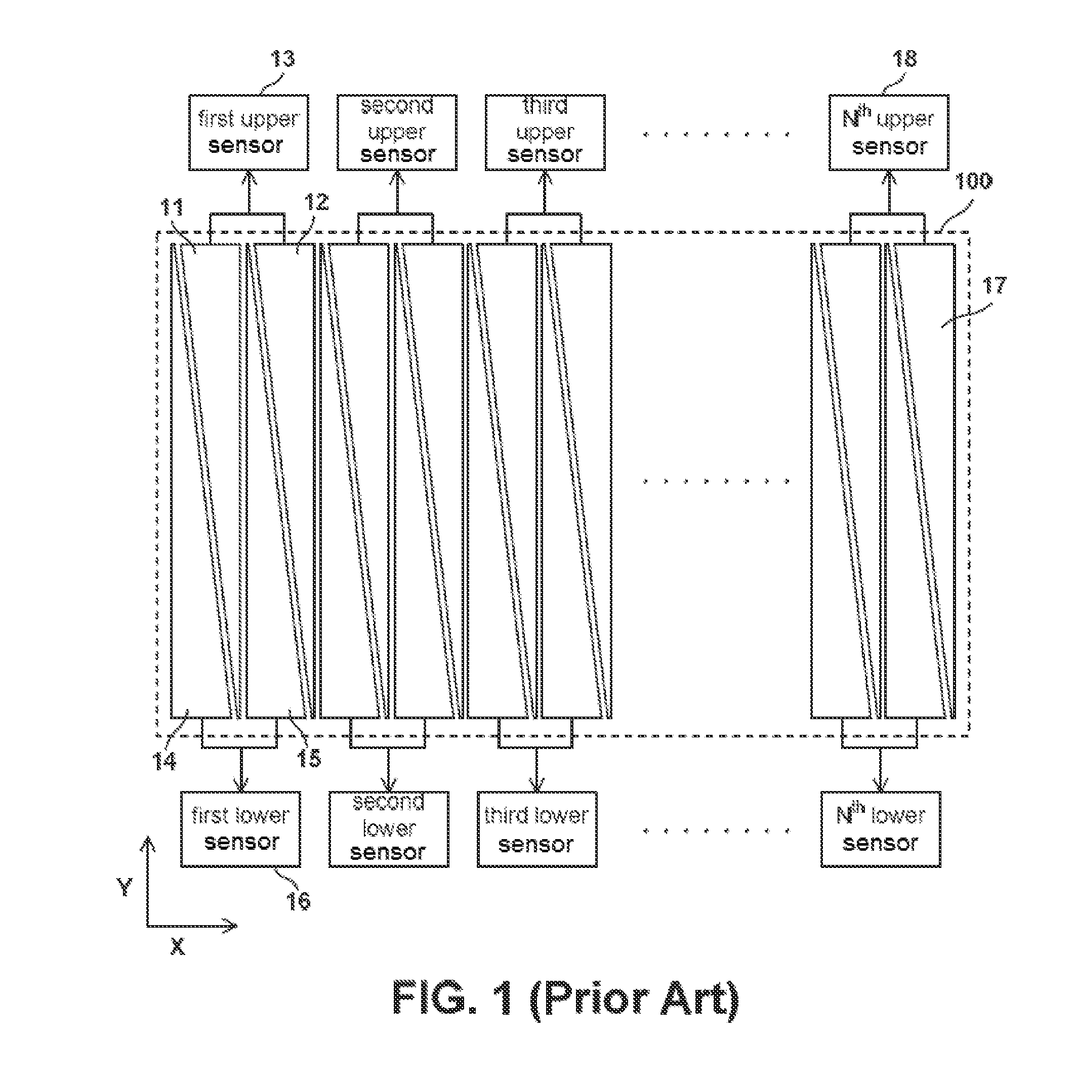 Self-capacitive touch panel