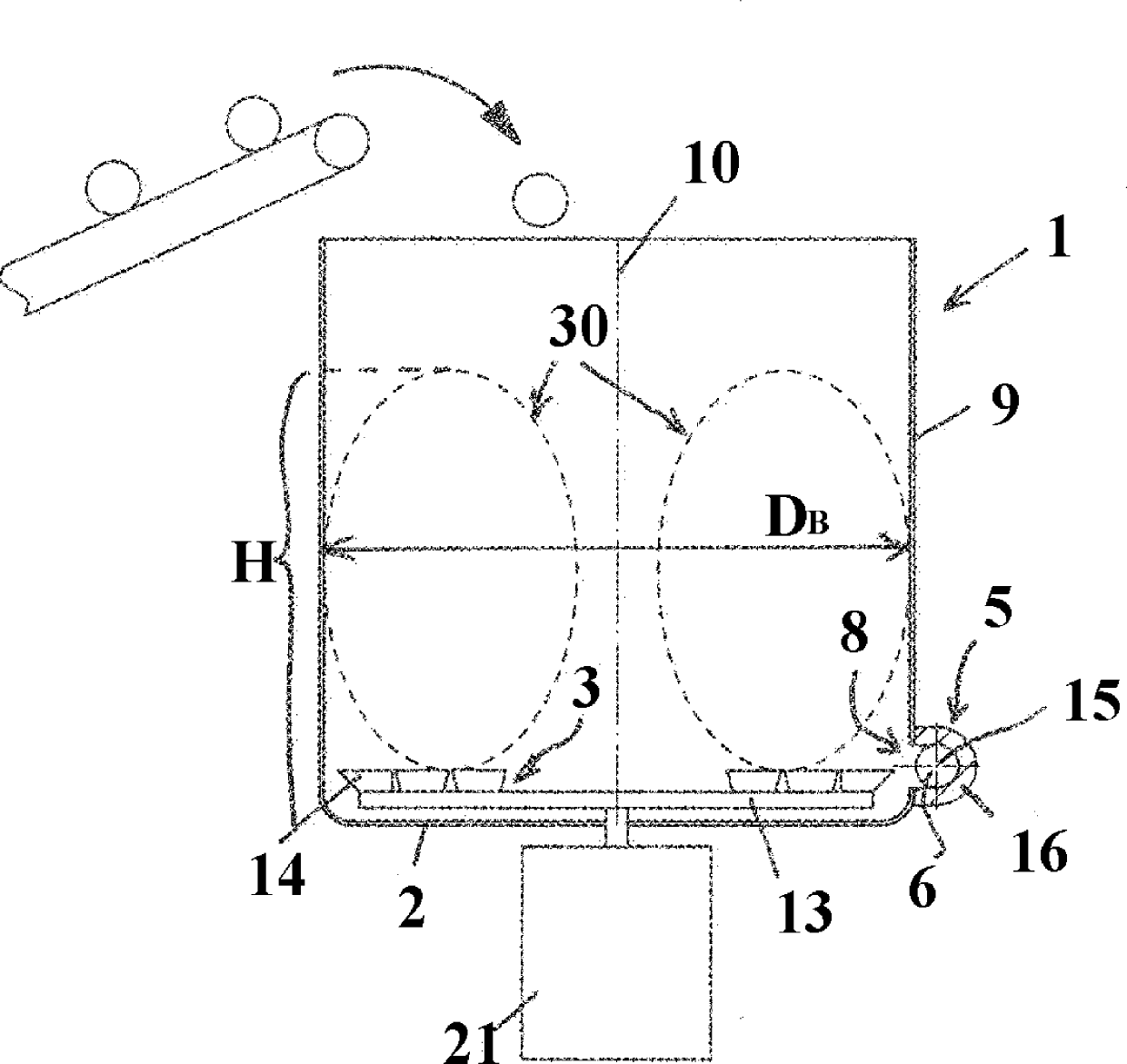 Apparatus for processing plastic material