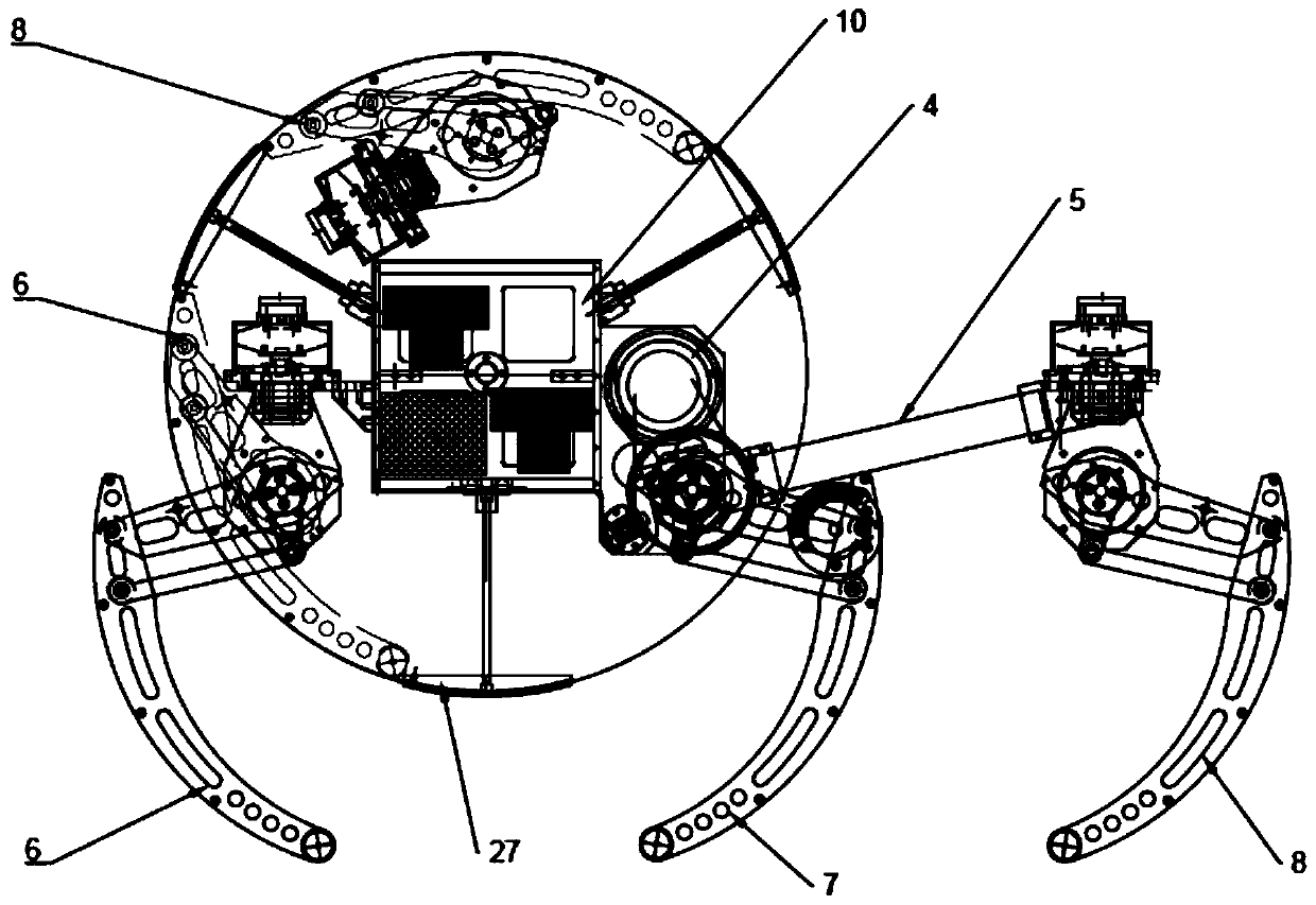Mobile operation robot with variable-structure-state wheel legs