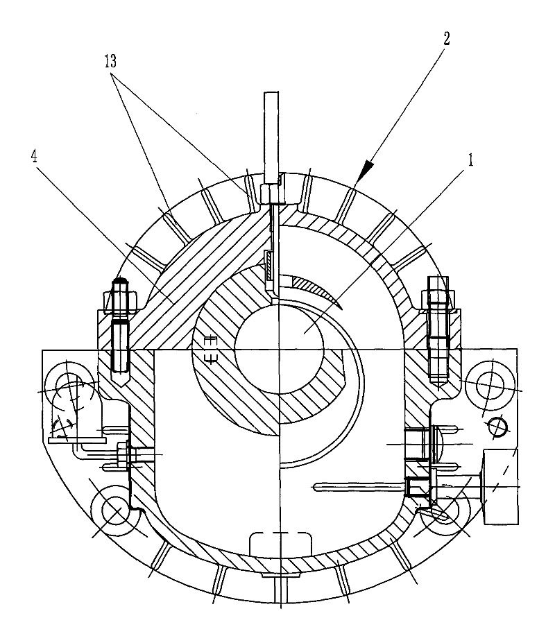 Special centrifugal pump with air-cooled type bearing body