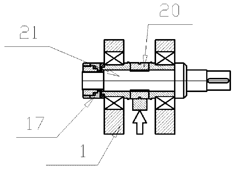 Continuous extruder with supporting roll